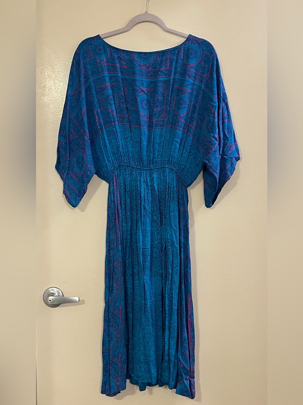 TINY by ANTHROPOLOGIE NWOT Annmarie Midi Dress in Blue Motif - Picture 5 of 9